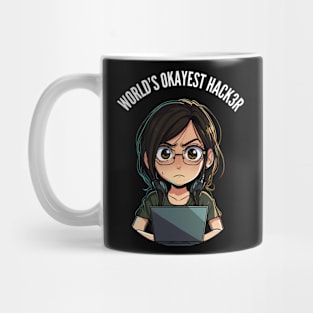 World's Okayest Hacker v4 (round) Mug